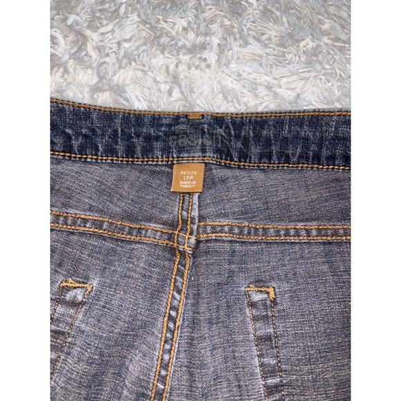 Eddie Bauer women's sz 12P classic blue jeans. Great pair, comf - Picture 5 of 9